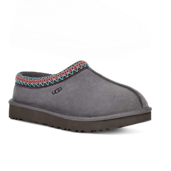 UGG Women's Tasman Slipper in Dark Grey Suede - Picture 2 of 5